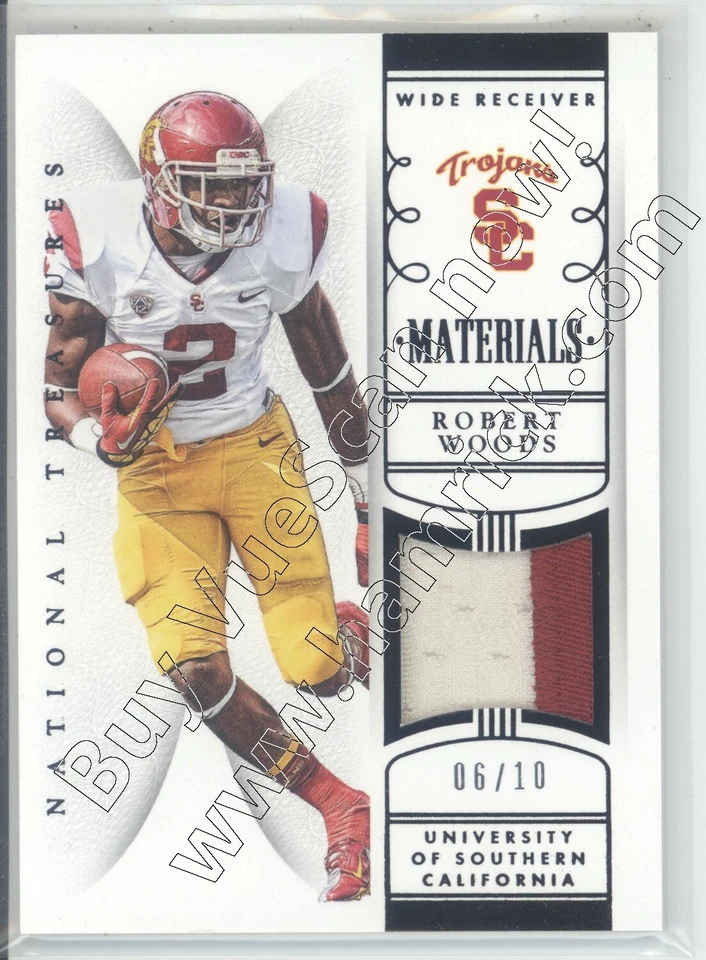 robert woods game used gu jersey patch usc trojans 2c college 6/10 2015 - Image 1 of 1