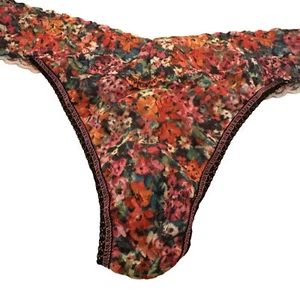 Hanky Panky thong panty Original Rise Mini Floral Orange / Green - Picture 1 of 2