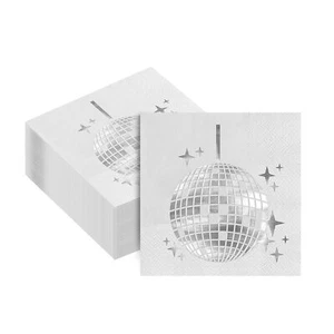 100count Party Napkins Beverage &cocktail Napkinspersonal Napkinsdisposable Napk - Picture 1 of 5