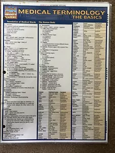 MEDICAL TERMINOLOGY Body Systems Quick Study Academy Reference Guide Lamented - Imagen 1 de 3