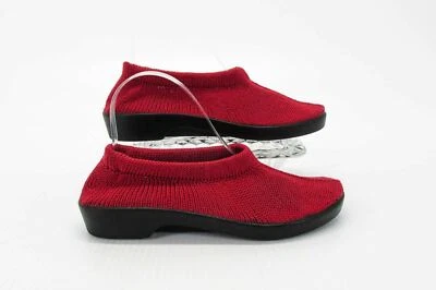 Spring Step Women Shoe Tender Size 7.5M Red Stretch Knit Flat Pre Owned xq - Image 1 of 4