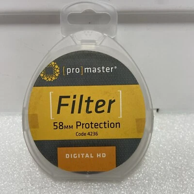 Promaster 58MM PROTECTION ~ DIGITAL HD ~ Lens Filter ~ Code 4236 ~ NEW - Image 1 of 2