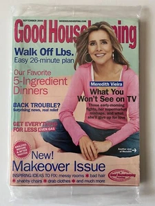 MEREDITH VIEIRA September 2006 GOOD HOUSEKEEPING MAGAZINE NEW * SEALED Makeover - Picture 1 of 2