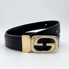 Vintage Gucci Black Leather Belt Small ~ AU8