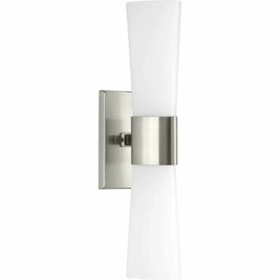 Progress P300062-009 Lighting Zura Brushed Nickel 2-Light Bath & Vanity Light - Image 1 of 2