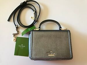 NEW Kate Spade Maisie WKRU5661 Patterson Drive Leather Crossbody PEWTER $229