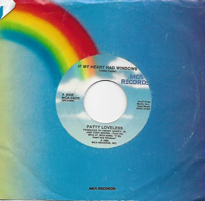Patty Loveless, If My Heart Had Windows/So Good To Be In Love 45 1988 MCA VG+ Foto 1 de 2