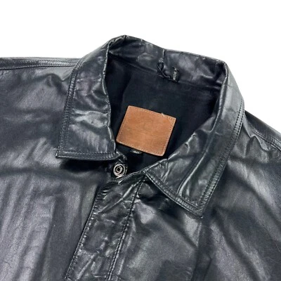 Chaqueta Bomber De Colección Neiman Marcus Para Hombre 100% Cuero Cremallera Completa • Talla US 40 Foto 1 de 4