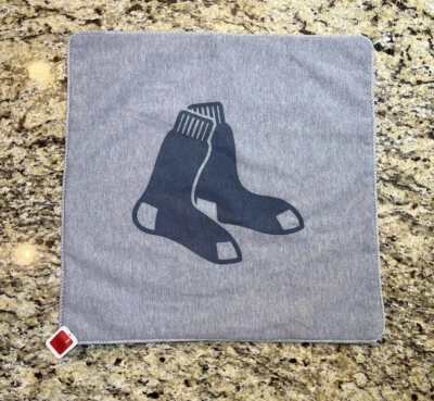 Pottery Barn Teen MLB Pillow Cover Sham Boston Red Sox 18” x 18” Gray NEW - Image 1 of 4