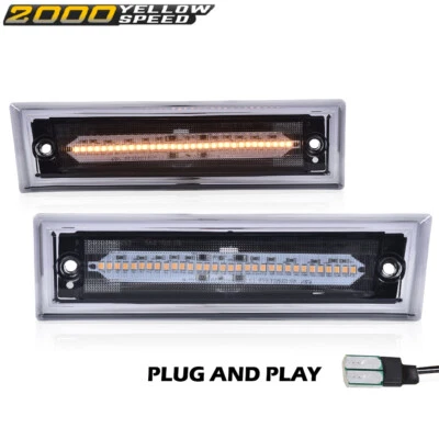  LED Front Marker Light Fit For 1981-1991 Chevrolet C10 C20 C30 GMC Foto 1 de 4