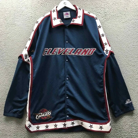 Cleveland Cavaliers Unique Sports Generation NBA Jacket Shirt Men's Large Snap Cover