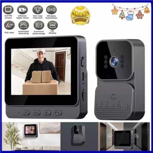 Wireless WiFi Video Doorbell Smart Phone Camera Door Bell Ring Intercom - Picture 1 of 15