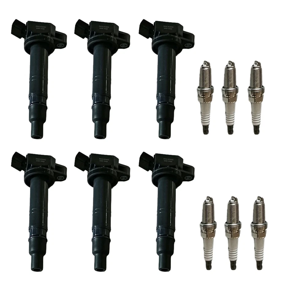 6X Ignition Coils & 6X Iridium Spark Plugs for 2005-15 Toyota Tacoma FJ Cruiser Foto 1 de 4