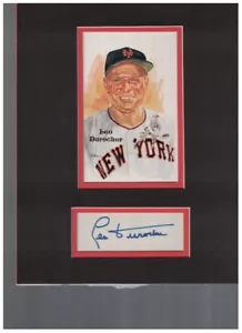 Leo Durocher New York Giants Signed Cut Matted With Perez Steele JSA - Picture 1 of 2