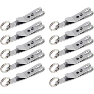 10 PIEZAS Mini Edc Engranaje Bolsillo Suspensión Clip Suspensión Herramienta Llavero Llavero EE. UU. - Imagen 1 de 11