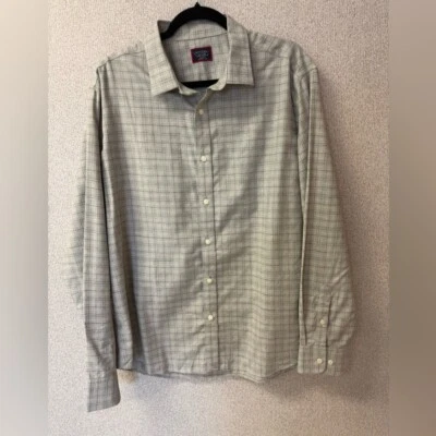 UNTUCKit Men Size XXL Slim Fit Wrinkle Free Long Sleeve Button Down Shirt Beige - Image 1 of 4