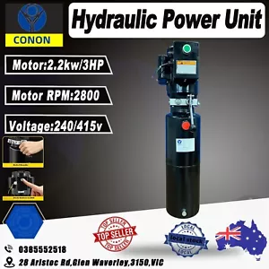 3PH 12L Vertical Hydraulic Power Unit Auto Hydraulic Pump Vehicle Car Hoist Lift - Picture 1 of 7