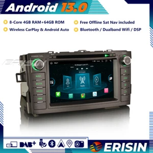 64 GB Android 13 coche estéreo navegación por satélite DAB + DVD Carplay OBD2 DVR BT para Toyota Auris - Imagen 1 de 20