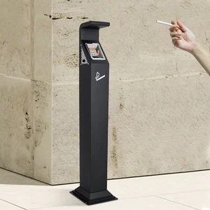 Cenicero de cigarrillos comercial para contenedor de residuos exterior/interior nuevo EE. UU. - Imagen 1 de 17