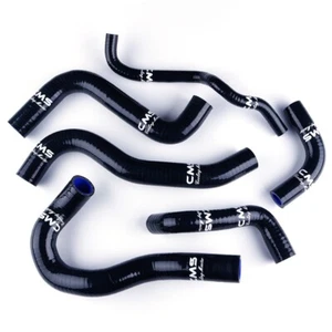 Silicone Radiator Coolant Hose for 2007-2016 Suzuki Bandit 1250S GSF1250S Black - Picture 1 of 10