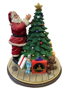 1994 Norman Rockwell Heirloom Edizione Centenario "Babbo Natale decora l'albero" - Foto 1 di 10