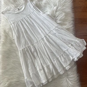 Anthropologie Georgia sleeveless tiered tunic white Size Small Boho Cotton - Picture 1 of 4