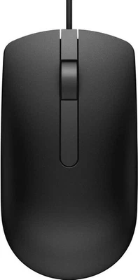 Dell MS116-BK Wired USB Optical Mouse - Black - Image 1 of 2