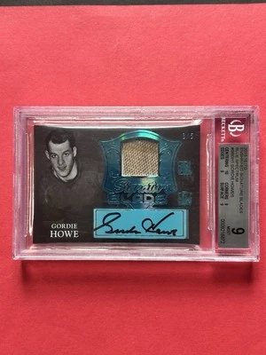 Gordie Howe 2015-16 ITG Enshrined Signature Blades Auto Autograph 3/5 BGS 9 - Image 1 of 4