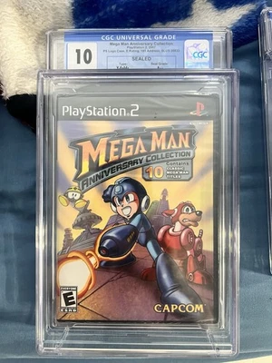 Mega Man Anniversary Collection Playstation 2 PS2 Y Folds Sealed New CGC 10 A++ - Image 1 of 2
