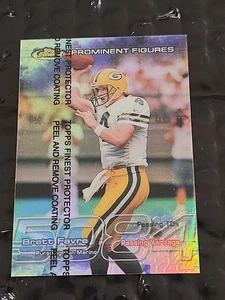 1999 Brett Favre Topps Finest Refractor Prominent Figures Card PF1 1229/5084 - Picture 1 of 14