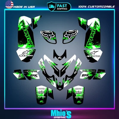 Polaris Predator 500 Grafik Full Decals Sticker Kit ATV - Bild 1 von 4