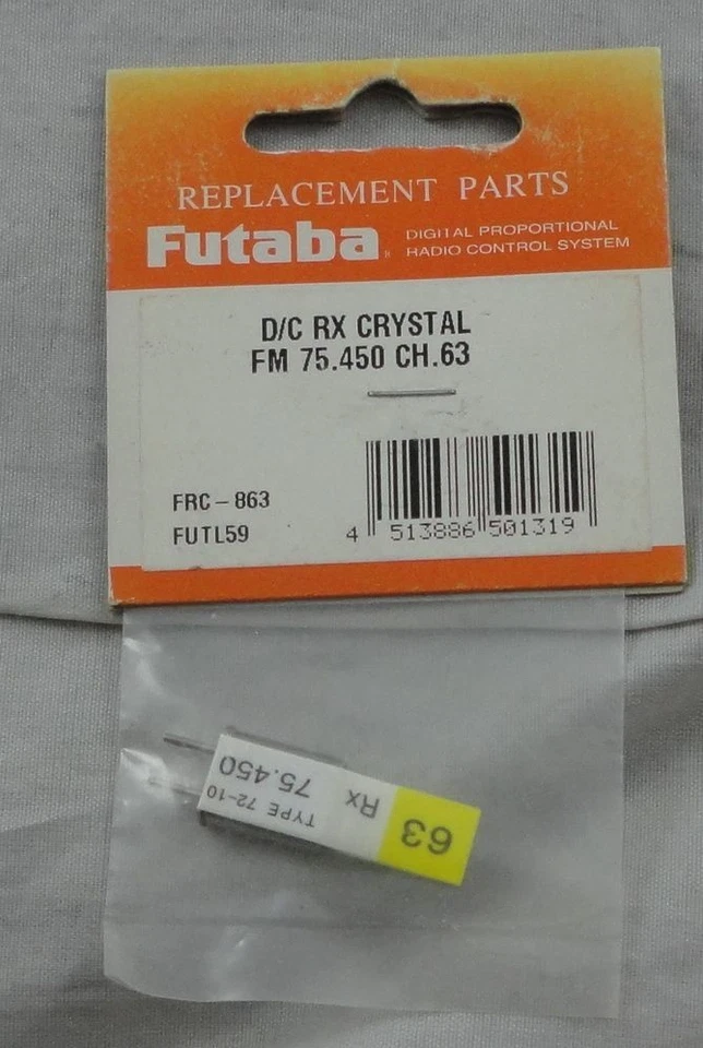 Receptor Futaba 75Mhz FM Doble Conversión CH63 Canal Cristal 63 75.450Mhz  Foto 1 de 1