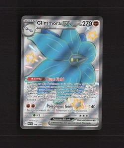 Glimmora ex 218/091 Paldean Fates Full Art Ultra Rare Holo Pokemon Card NM - Picture 1 of 10