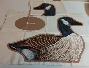 Vintage Posten Stoffpaneele Kanadagänse Kissen, Cranston "Wild Bird Collection" - Bild 1 von 7