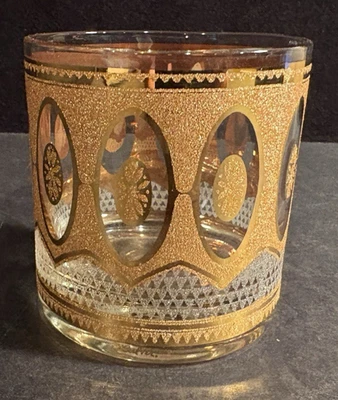 Винтажный Culver Hollywood Regency золото 22K старомодный стекла MCM - Изображение 1 из 4