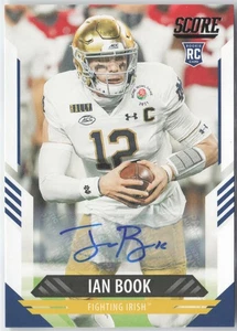 Ian Book 2021 RC Rookie Score Signatures #364 Auto Notre Dame Fighting Irish - Picture 1 of 2