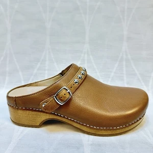 Zoccoli donna Dansko Britton taglia 40 - US 9,5-10 pelle beige marrone chiaro - 9438641600 - Foto 1 di 9