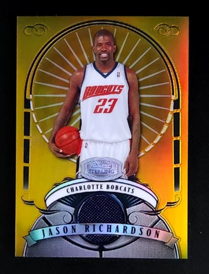 JERSEY REFRACTOR DE ORO ESTERLINA BOWMAN 2007-08 JASON RICHARDSON #D/25 BOBCATS Foto 1 de 2