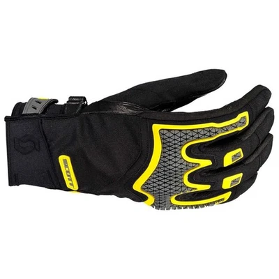 Scott Dualraid Motorcycle Gloves Mens Black Cyber Yellow - Image 1 of 2