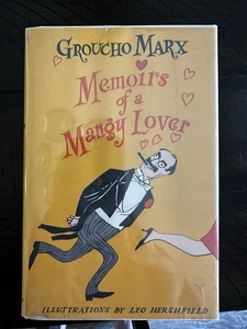 MEMOIRS OF A MANGY LOVER by Groucho Marx 1963 1st Edition 1st Printing HCDJ - Picture 1 of 3