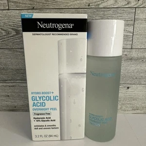 Neutrogena Hydro Boost+ Glycolic Acid Treatment Overnight Face Peel 3.2 oz NEW - Picture 1 of 4