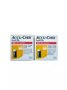 2× Accu-Chek FastClix - 100+2 Lanzetten (insgesamt 200) versiegelte Box Ablauf 2024 - Bild 1 von 1