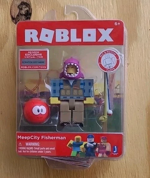 NUEVA FIGURA DE ACCIÓN DE PESCADOR ROBLOX MEEPCITY CON CÓDIGO DE ARTÍCULO VIRTUAL Foto 1 de 1