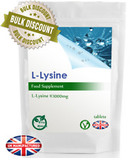 L-Lysine 1000mg (250/500/1000 Tablets) BULK BUY | FREE UK DELIVERY | UK (V)