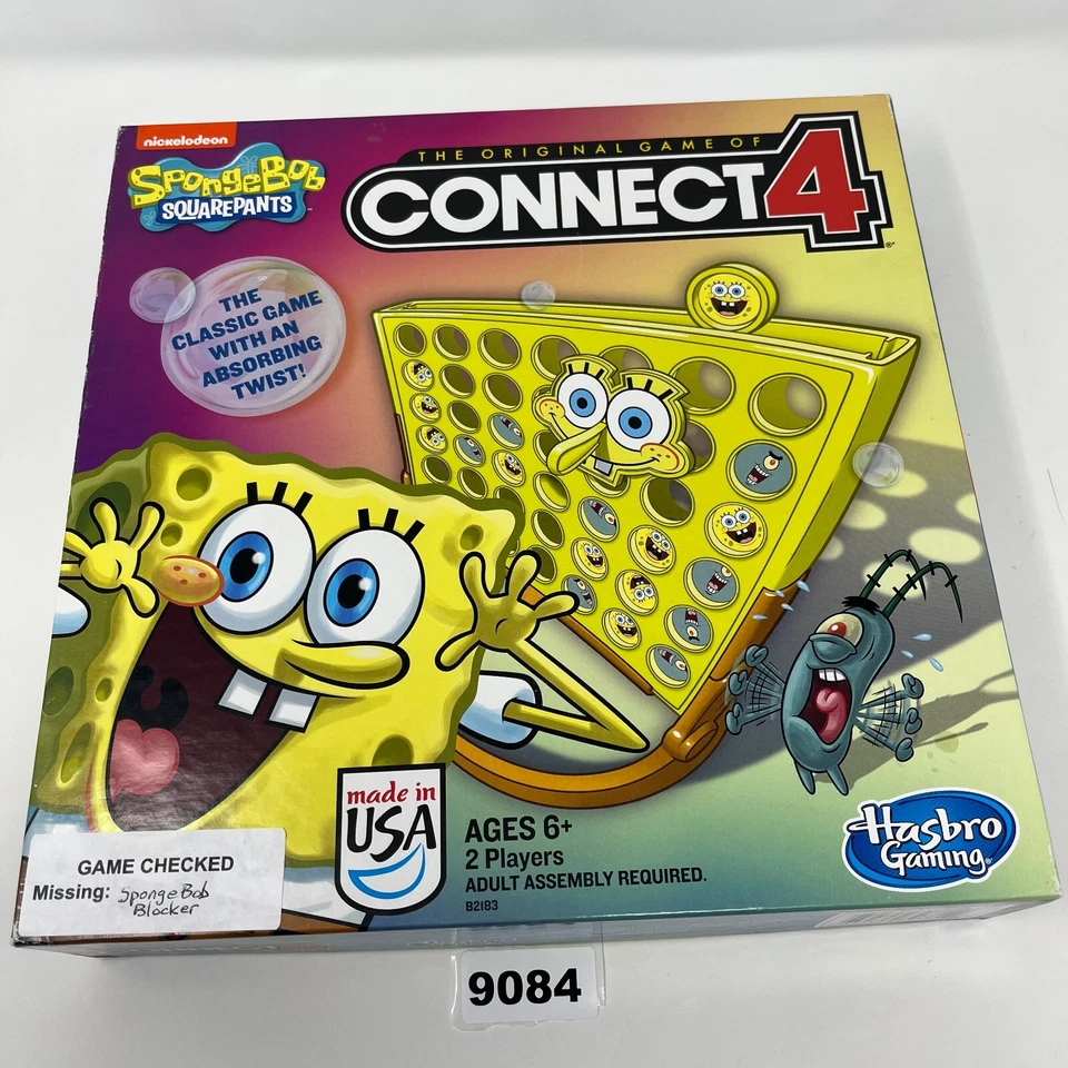 Bob Esponja Calça Quadrada Connect 4 Jogo - 2014 - LEIA - Imagem 1 de 4