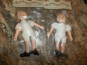 Lot of 2 "Just for Keeps" Pilgrim Lady - 7in. doll - Wang's International - Picture 1 of 5