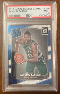 2017 Jayson Tatum Panini Donruss Optic # 198 RC Rookie come nuovo PSA 9 Boston Celtics - Foto 1 di 1