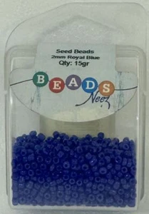 Beads Neez Seed Beads 2mm 15g Royal Blue - Imagen 1 de 1