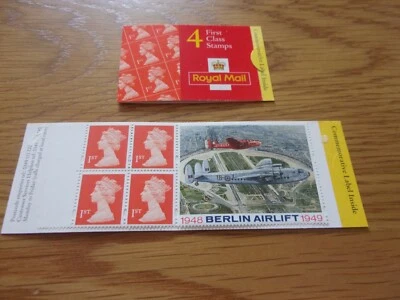 4 x 1ª clase sello código de barras folleto berlin airlift SG1667 1999 sin cilindro HB17 Foto 1 de 4