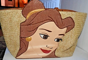 Disney Danielle Nicole Belle Tote Bag Handbag Woven Straw - Picture 1 of 9